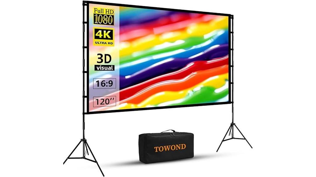 120 inch portable projector