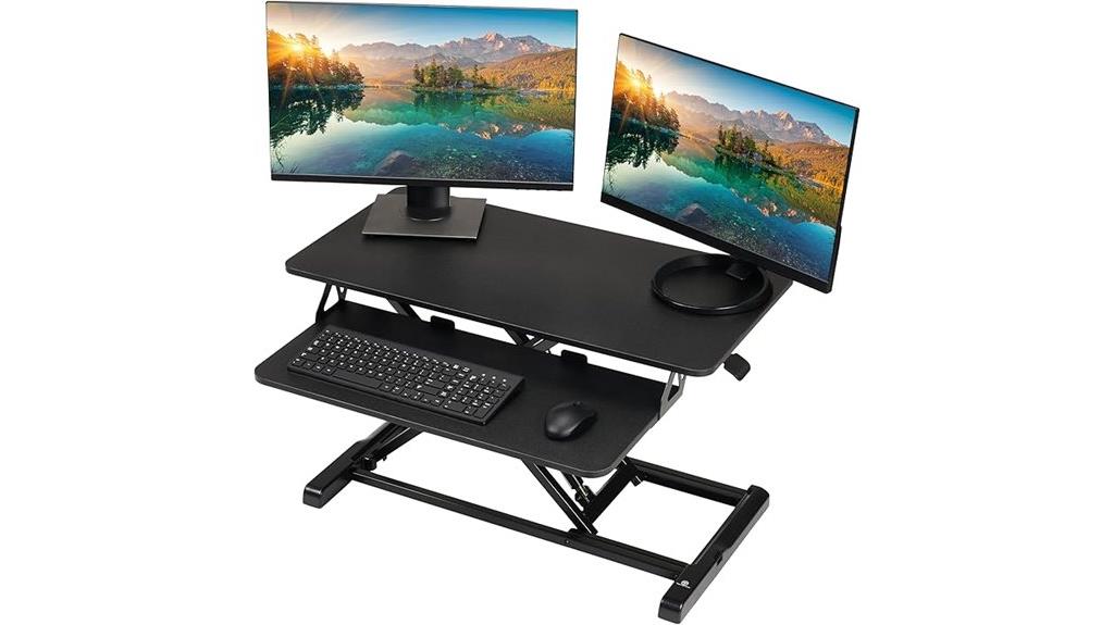 32 inch adjustable desk
