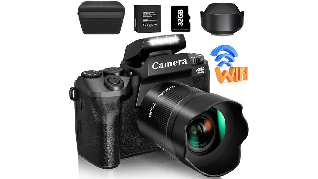4k wifi touch camera