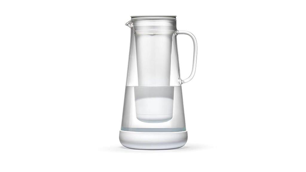 7 cup white water pitcher
