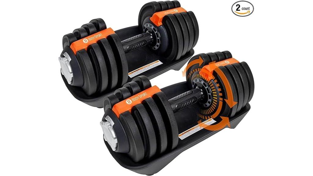 adjustable 40 pound dumbbells