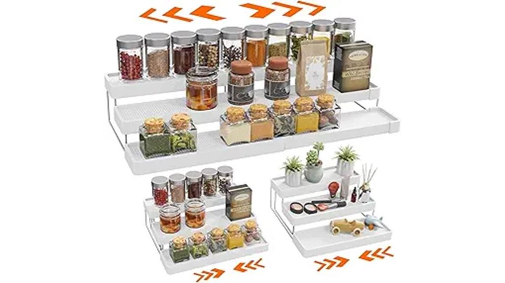 adjustable cabinet spice rack