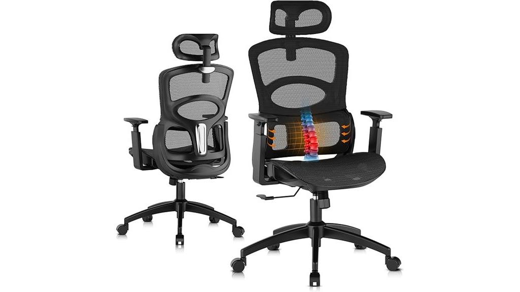 adjustable lumbar headrest