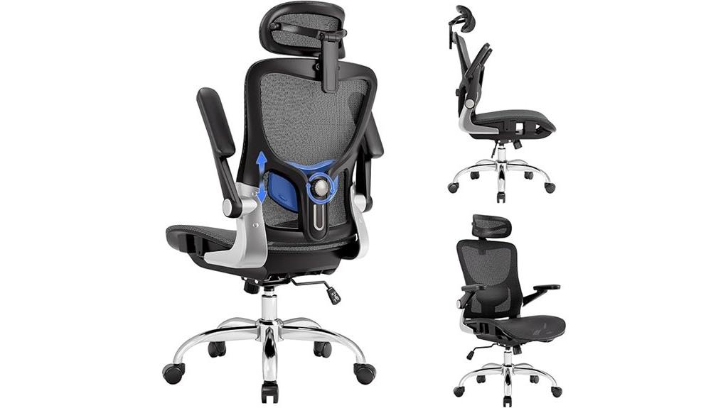 adjustable lumbar mesh chair