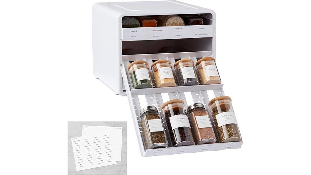 adjustable spice storage solution