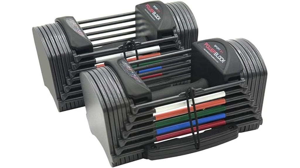 adjustable sport dumbbell set