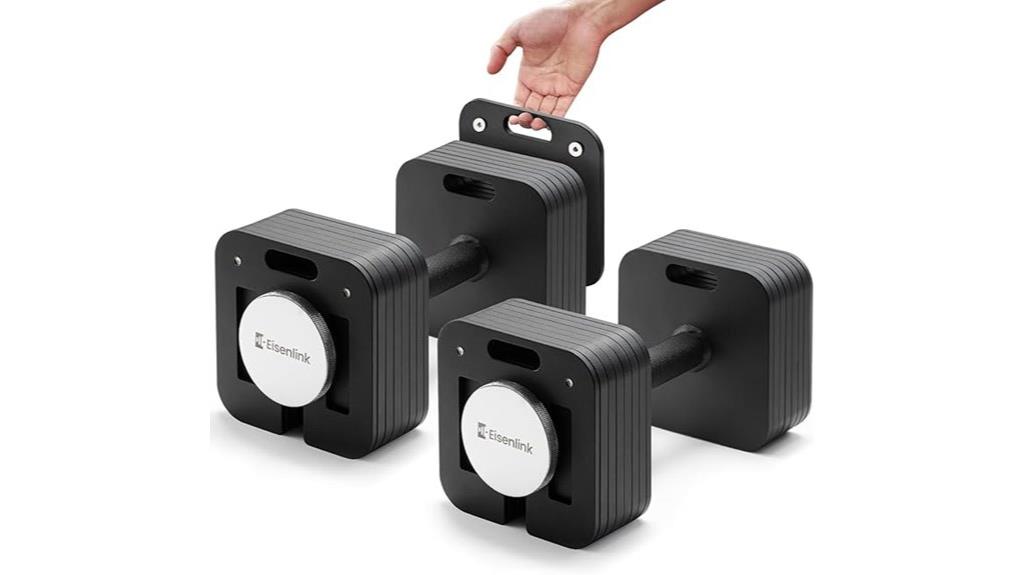 adjustable weight dumbbell set