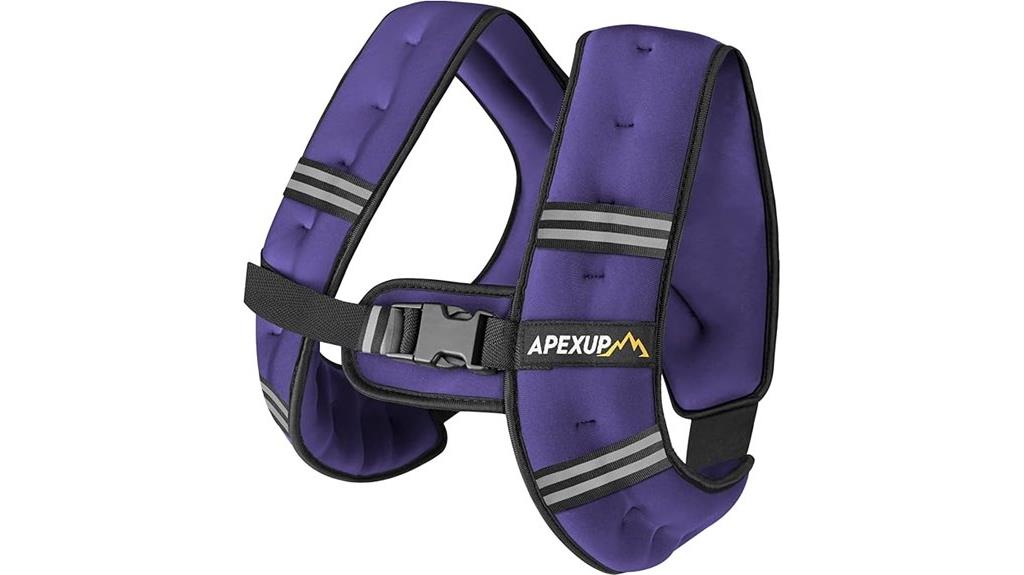 adjustable weighted reflective vest