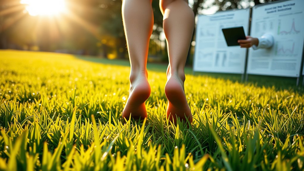 barefoot walking reduces inflammation
