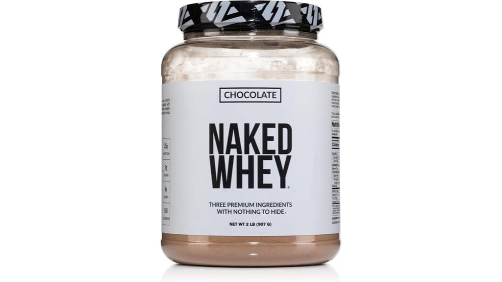 chocolate flavored whey protein