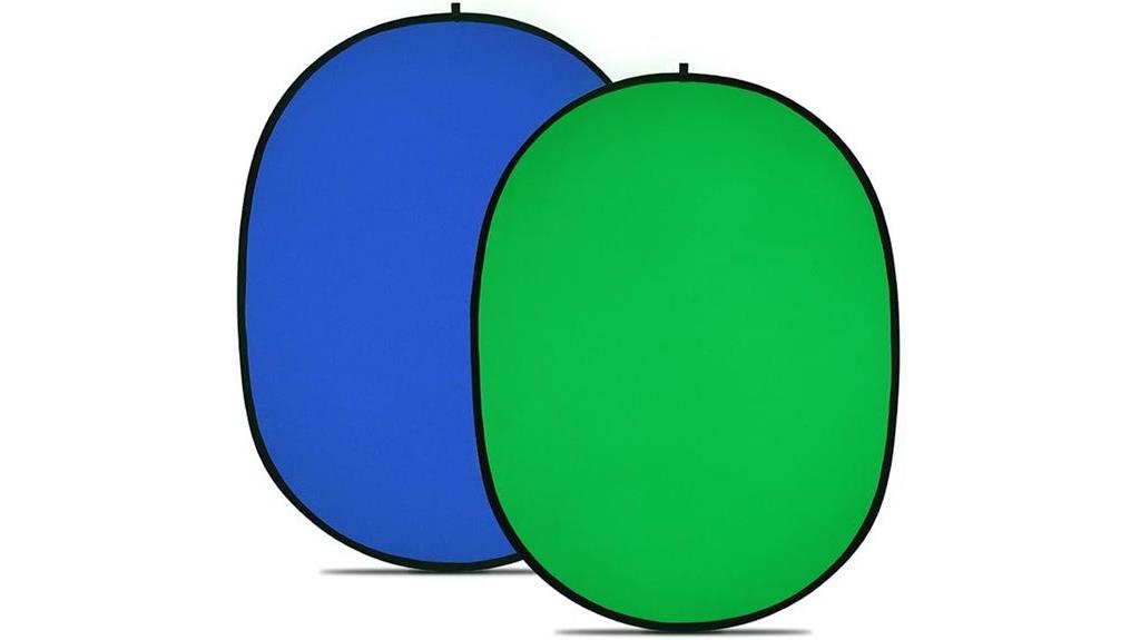 collapsible green blue screen