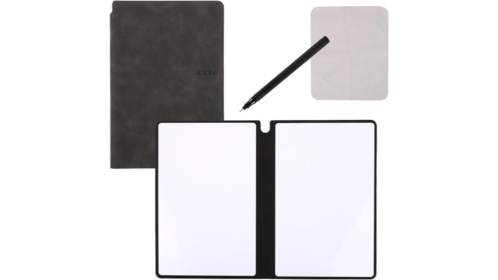 compact grey erasable notebook