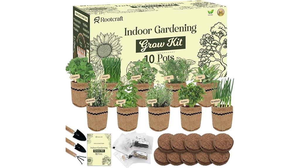 complete indoor herb gardening kit