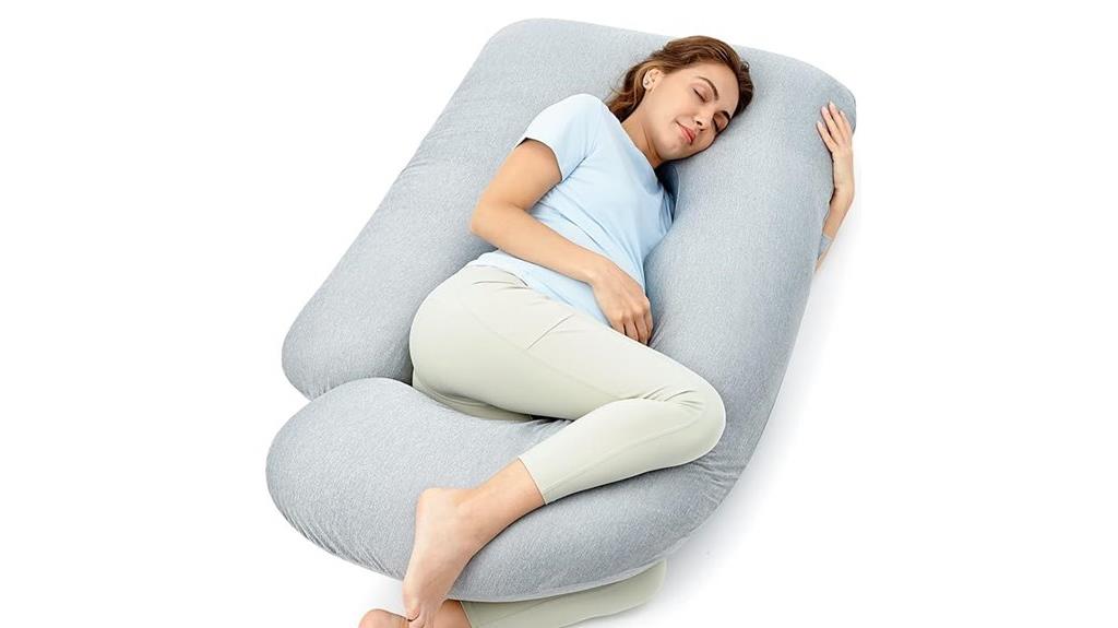 cooling u shaped pregnancy pillow