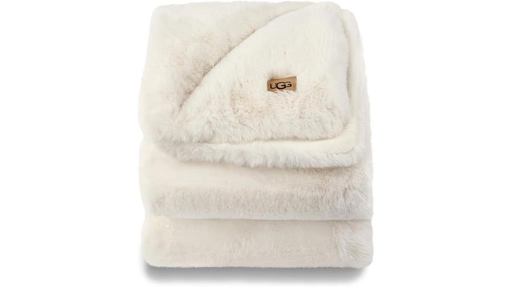 cozy plush faux blanket