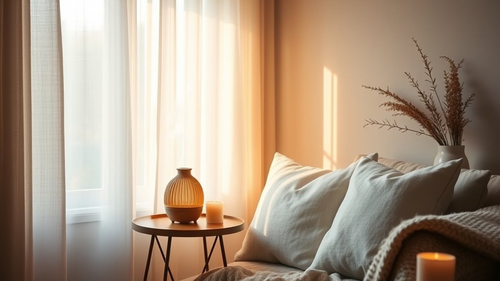 create a calming soundscape ambiance