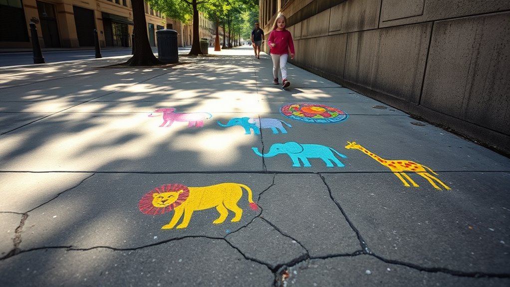 creative outdoor artistic expression