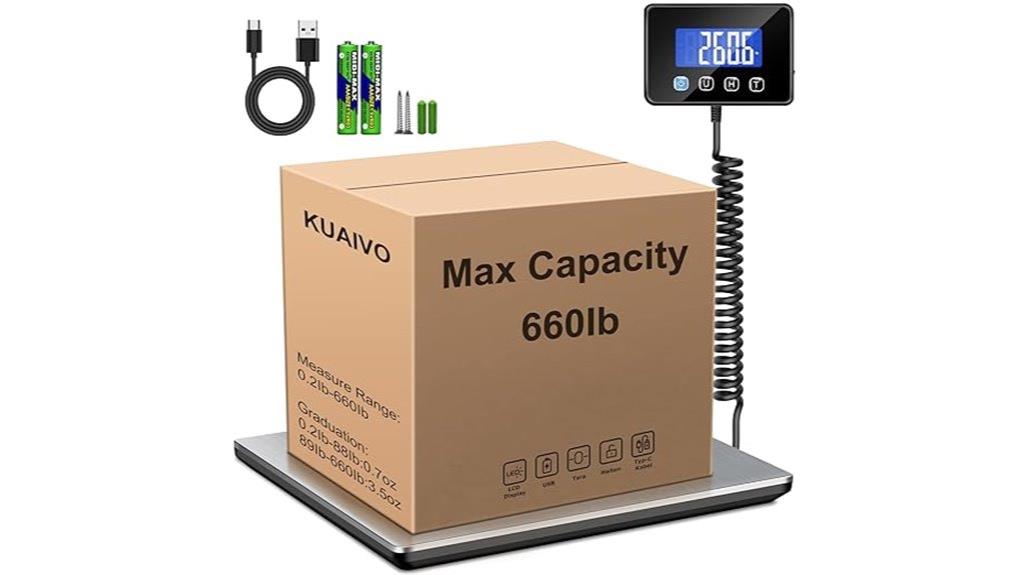 digital package shipping scale