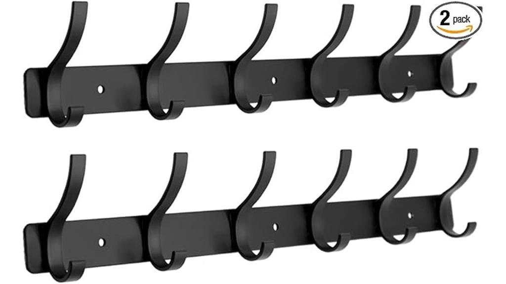 double pack black hooks