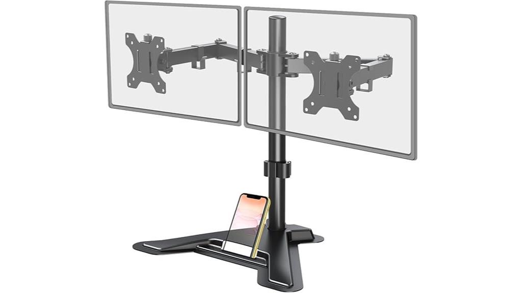 dual screen adjustable mount