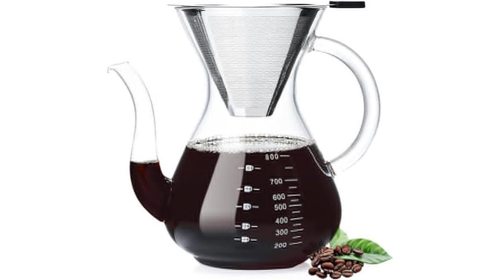durable stainless pour over