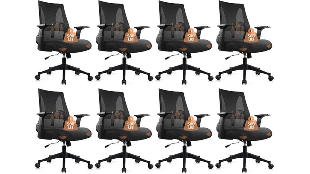 eight pack office chairs