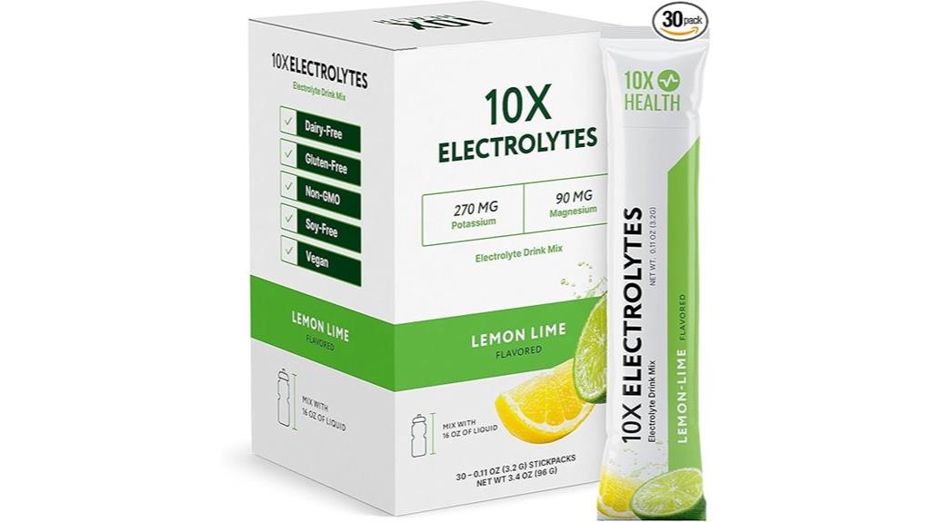 electrolyte lemon lime drink