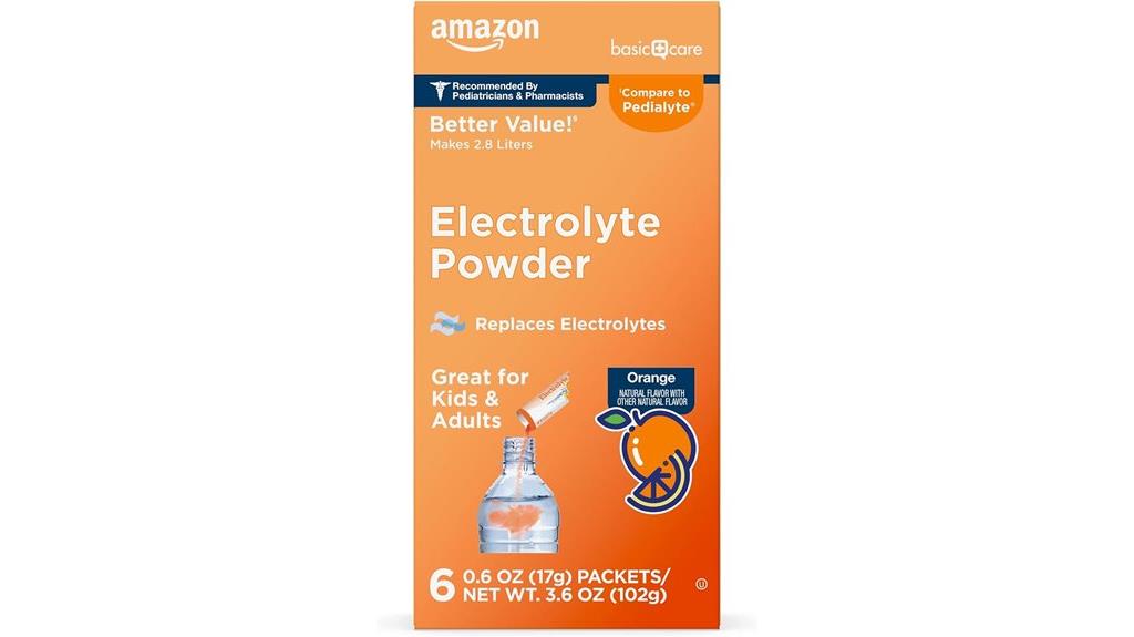 electrolyte powder packets