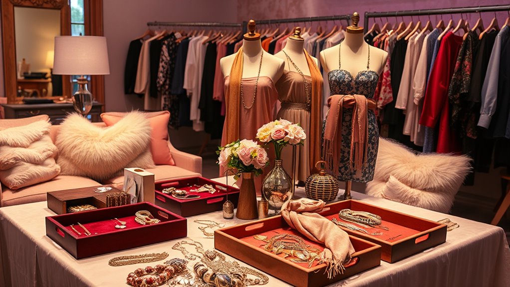elegant accessory displays and packaging
