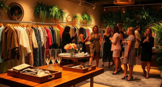 elegant organized clothing exchange