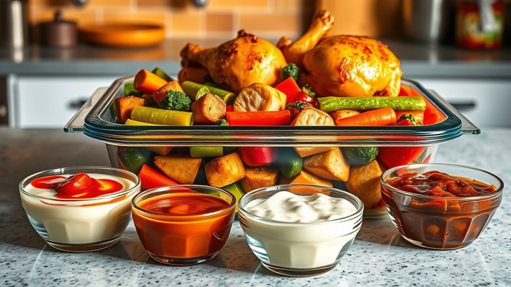 enhance flavors with sauces