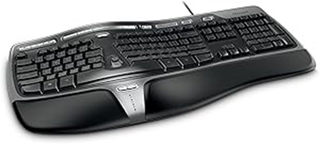 ergonomic wired business keyboard