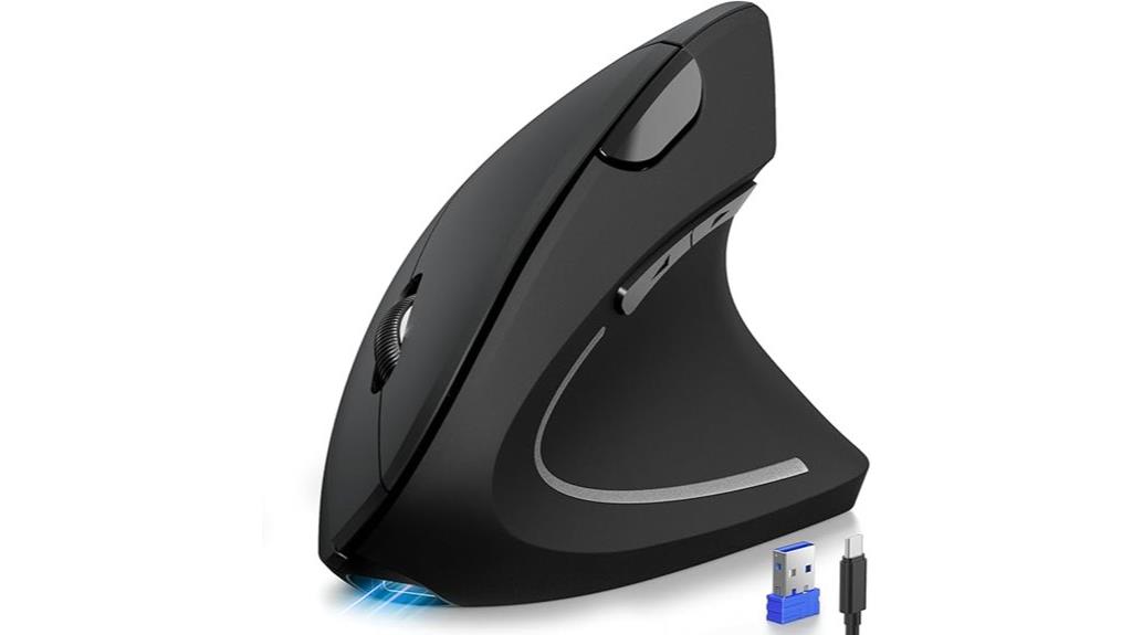 ergonomic wireless vertical mouse