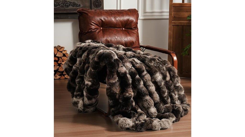 faux fur couch blanket