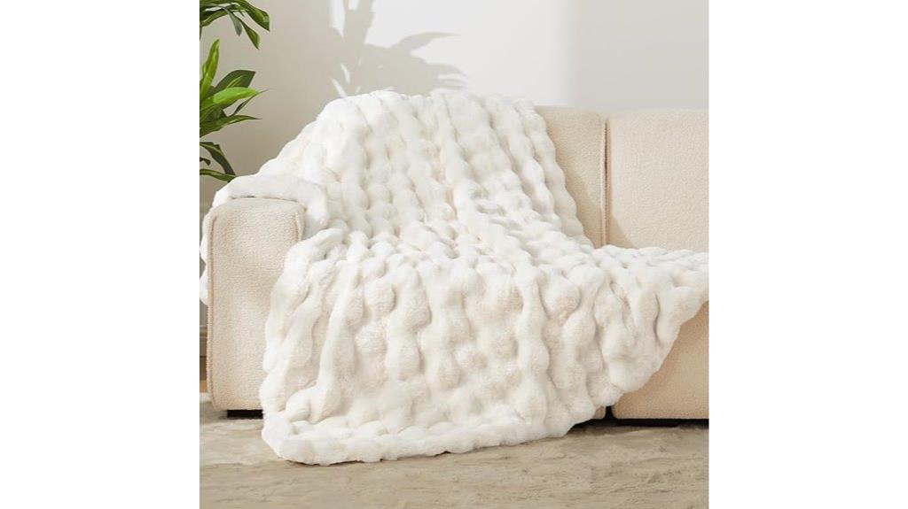 faux fur couch blanket