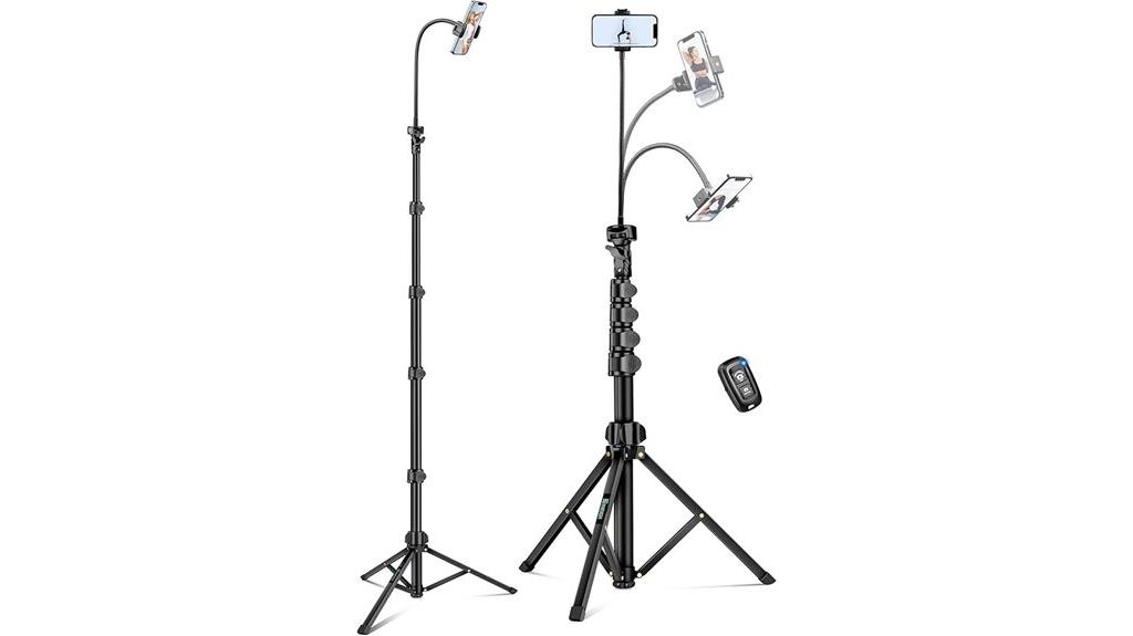flexible phone tripod with remote