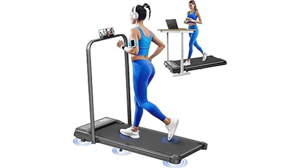 foldable home treadmill handles