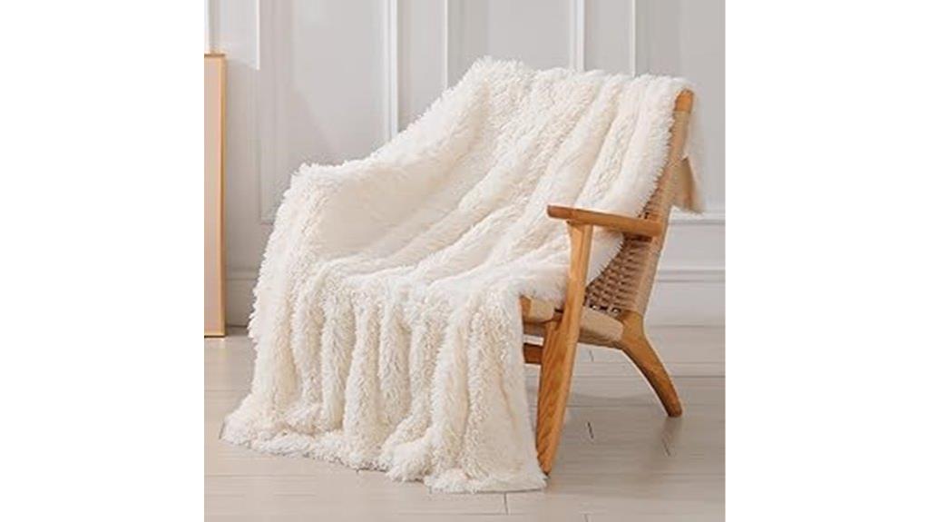 fuzzy faux fur blanket
