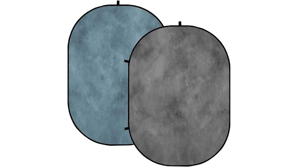 grey teal collapsible backdrop