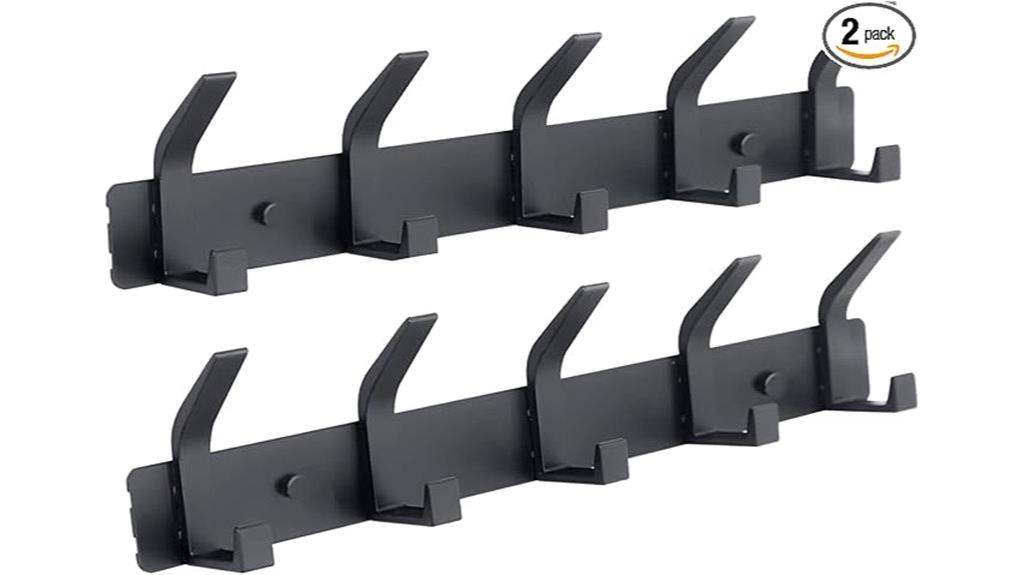 heavy duty 5 hook rack
