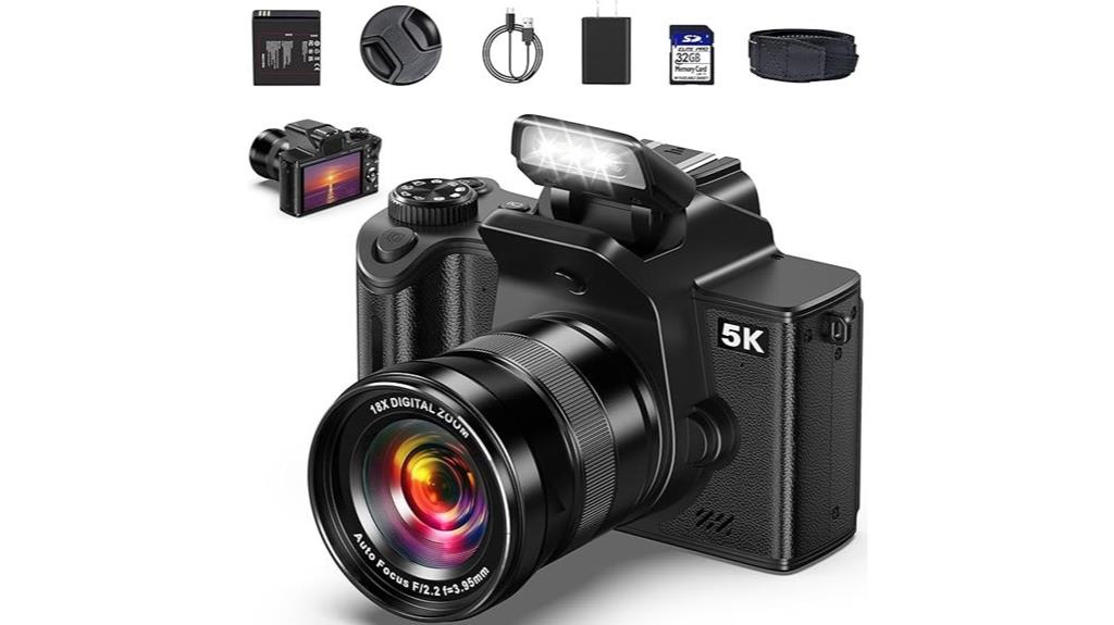 high resolution vlogging camera