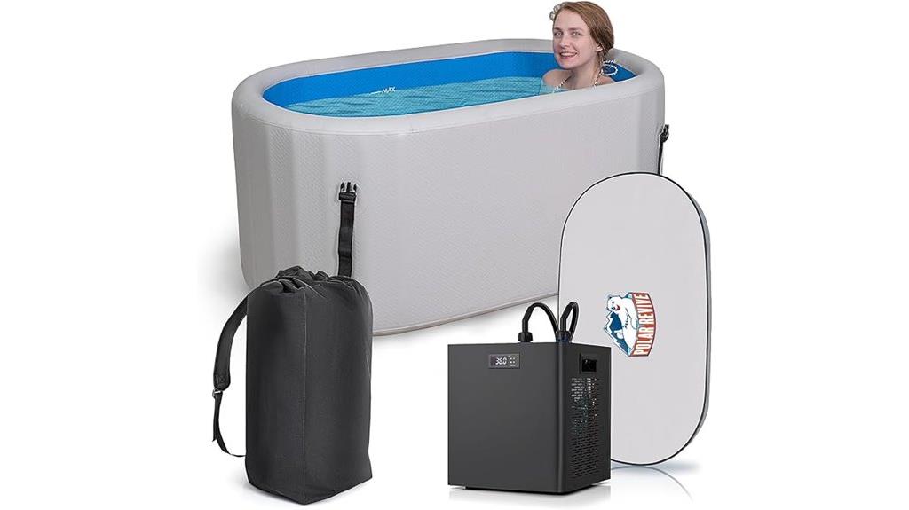 inflatable ice bath with chiller
