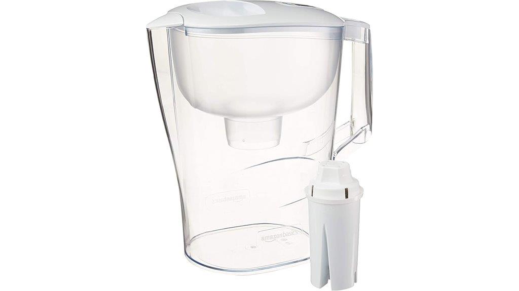 large capacity filtered pitcher