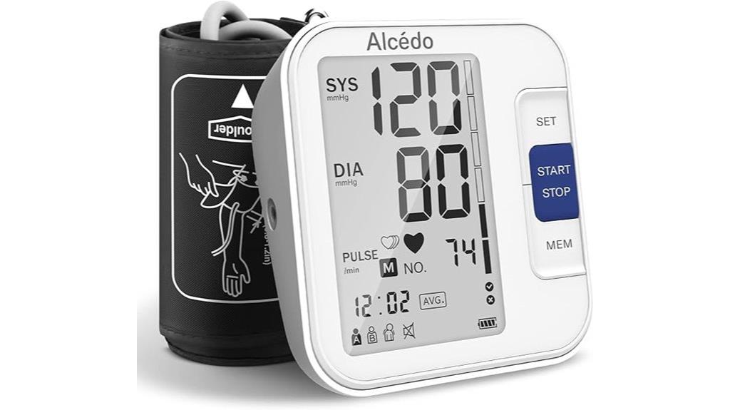 large cuff blood pressure monitor