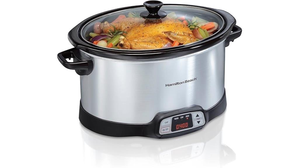 large programmable slow cooker