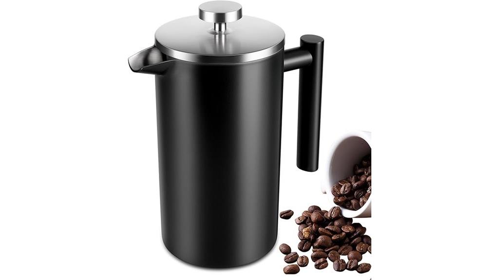 large stainless steel french press