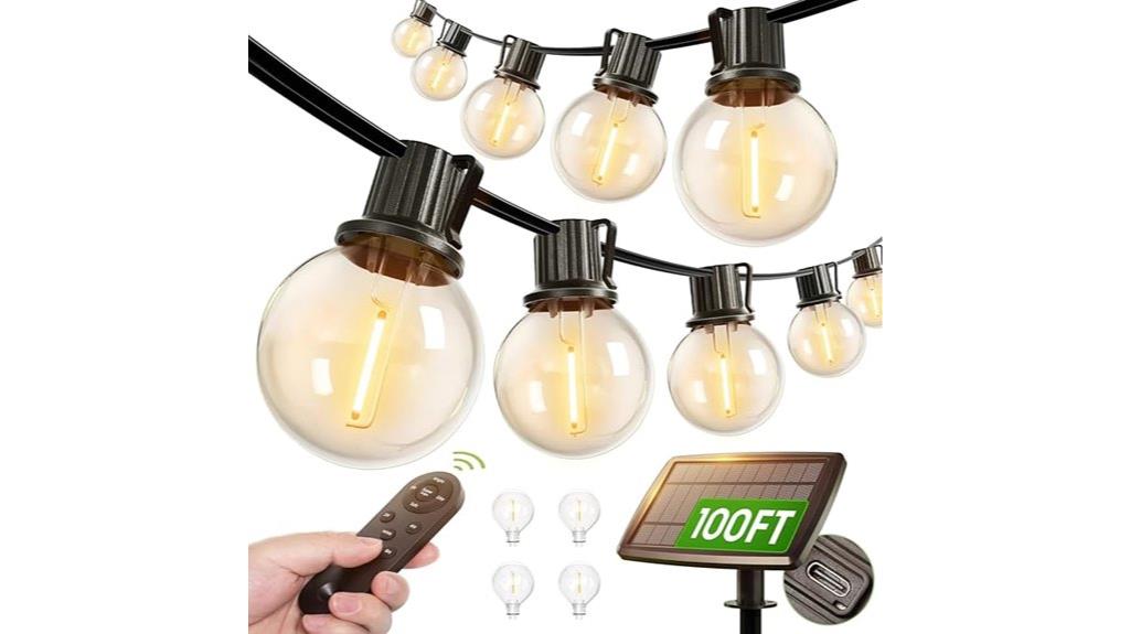 long distance solar string lights