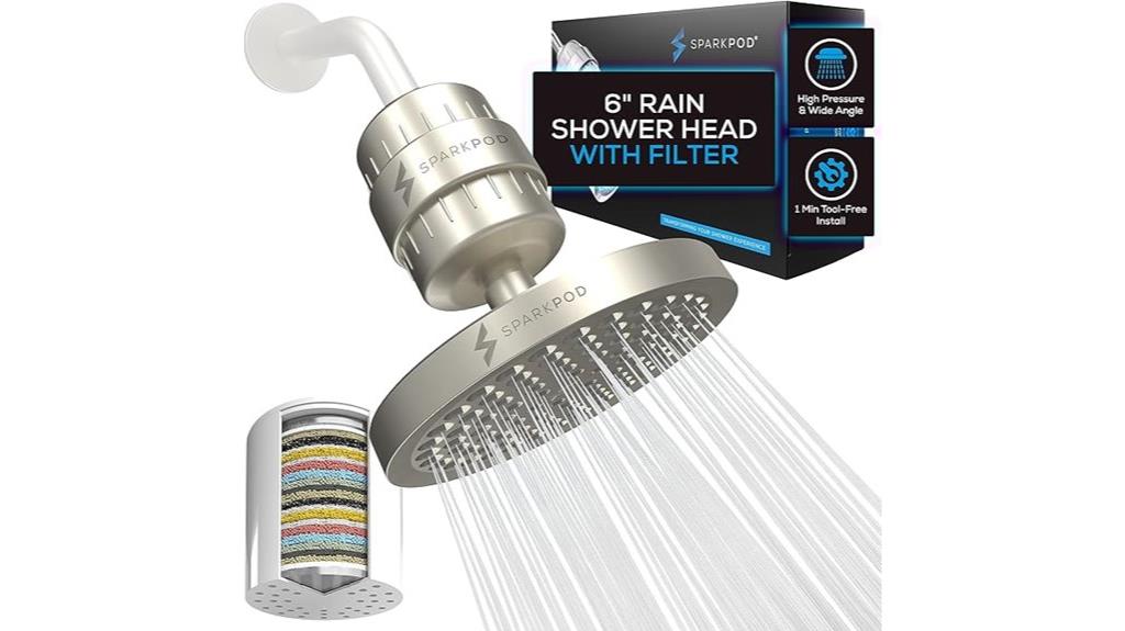 luxury filtered shower head