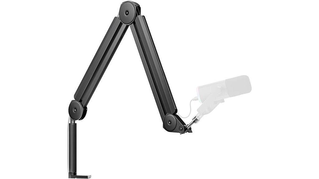 mic boom arm with cable management