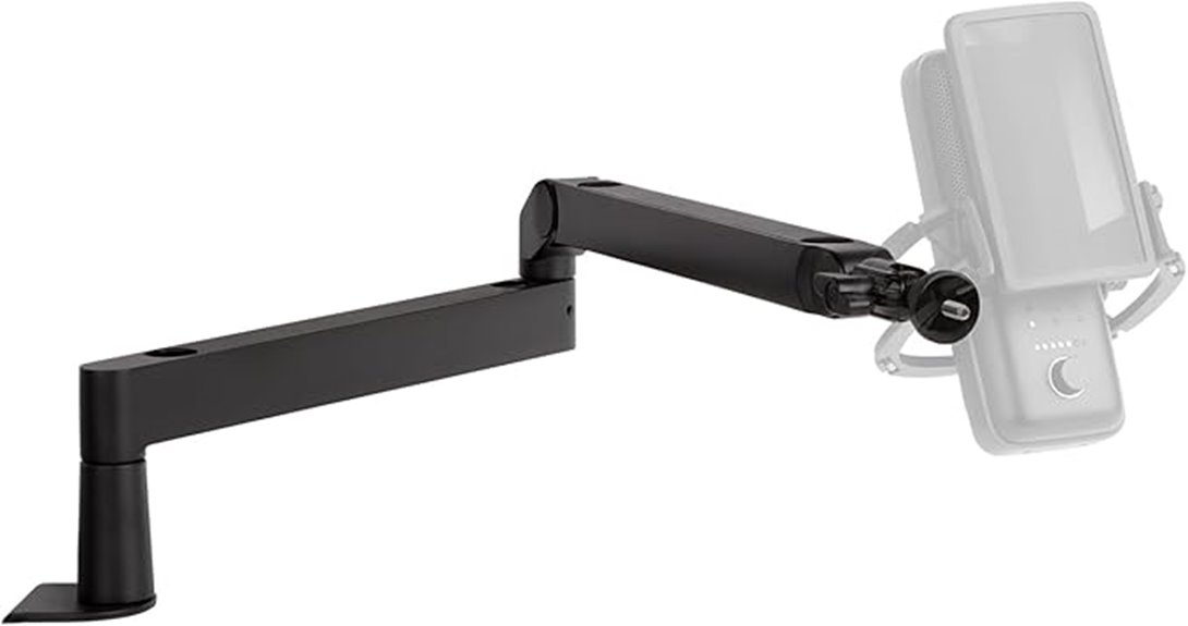 microphone arm with cable management